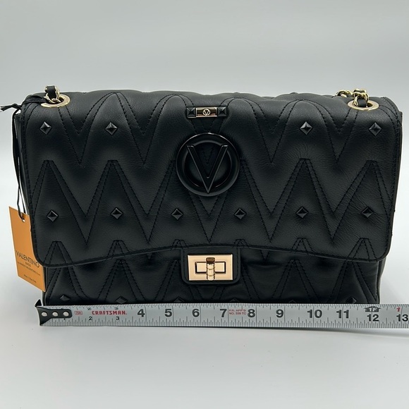 1782- Valentino By Mario Valentino Posh Diamond Black Color NWT - Picture 13 of 14
